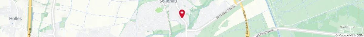 Kartendarstellung des Standorts für Hubertus-Apotheke in 2601 Sollenau